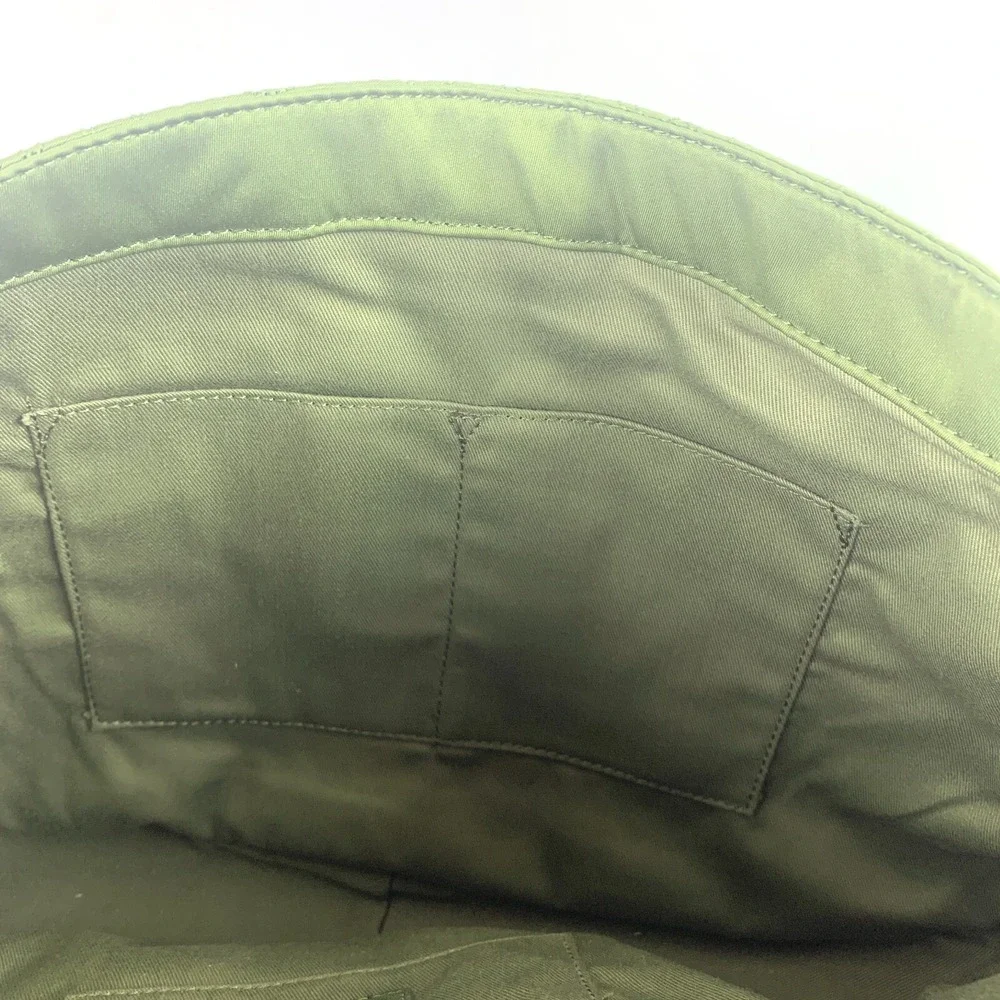 R & Em Green Quilted Messenger‎ Bag Studded Trim School Computer Sling SEE/READ